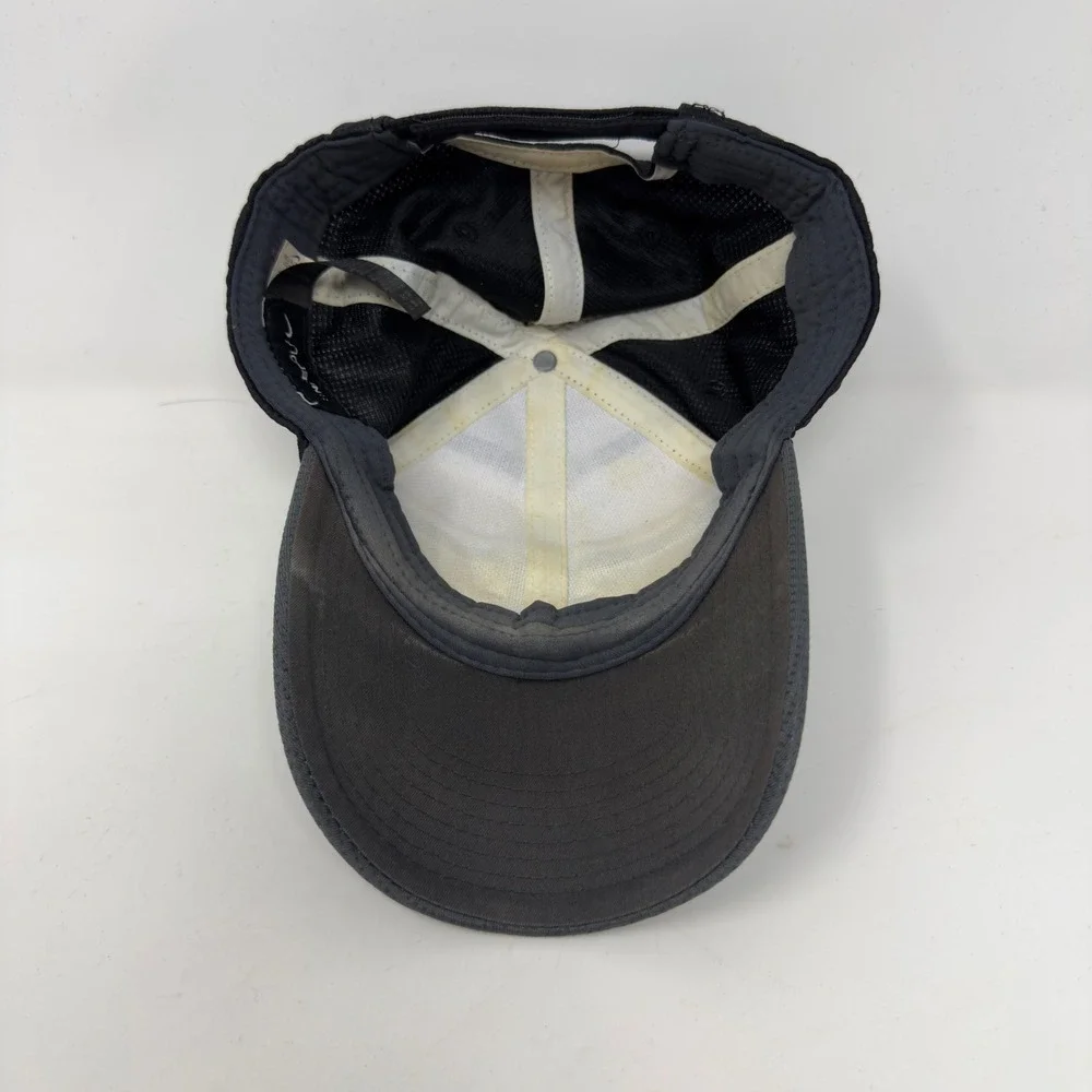 Nike Golf Hat‎ Mens Grey White Black Colorblock Mesh Adjustable Swoosh Cap